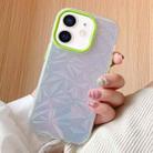 For iPhone 12 Laser Diamond Pattern Frosted Phone Case(Green) - 1