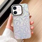 For iPhone 12 Laser Diamond Pattern Frosted Phone Case(Black) - 1