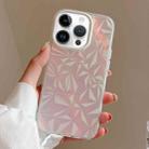 For iPhone 12 Pro Max Laser Diamond Pattern Frosted Phone Case(White) - 1