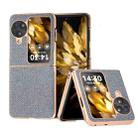 For OPPO Find N3 Flip Nano Plating Diamond Texture Phone Case(Black) - 1