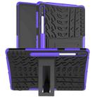 For Samsung Galaxy Tab S9+ Tire Texture TPU + PC Tablet Case(Purple) - 1