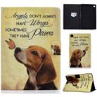 For Samsung Galaxy Tab A9 Colored Drawing Smart Leather Tablet Case(Butterfly Dog) - 1