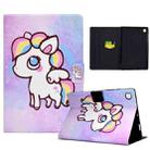 For Samsung Galaxy Tab A9 Colored Drawing Smart Leather Tablet Case(Color Pony) - 1