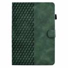 For Samsung Galaxy S10 FE+ Rhombus Embossed Leather Smart Tablet Case(Green) - 2