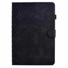 For Samsung Galaxy S10 FE+ Rhombus Embossed Leather Smart Tablet Case(Black) - 2