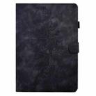 For Samsung Galaxy Tab S10 FE+ Peony Butterfly Embossed Leather Smart Tablet Case(Black) - 2