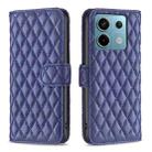 For Xiaomi Redmi Note 13 Pro 5G Diamond Lattice Wallet Leather Flip Phone Case(Blue) - 1