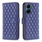 For Xiaomi Redmi 13C Diamond Lattice Wallet Leather Flip Phone Case(Blue) - 1