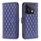 For Xiaomi Redmi Note 13 4G Global Diamond Lattice Wallet Leather Flip Phone Case(Blue) - 1