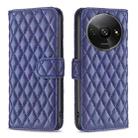 For Xiaomi Redmi A3 Diamond Lattice Wallet Leather Flip Phone Case(Blue) - 1