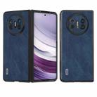 For Huawei Mate X5 ABEEL PU Leather Black Edge Phone Case(Blue) - 1