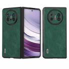 For Huawei Mate X5 ABEEL PU Leather Black Edge Phone Case(Green) - 1