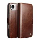 For iPhone 17 Air QIALINO Classic 103 Buckle Genuine Leather Phone Case(Brown) - 1