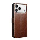 For iPhone 17 Pro Max QIALINO Classic 103 Buckle Genuine Leather Phone Case(Brown) - 3