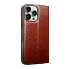 For iPhone 16 Plus QIALINO Classic Genuine Leather Phone Case(Brown) - 3