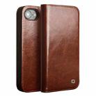 For iPhone 16e QIALINO Classic Genuine Leather Phone Case(Brown) - 1