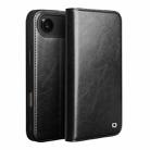 For iPhone 17 Air QIALINO Classic Genuine Leather Phone Case(Black) - 1