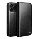 For iPhone 17 Pro Max QIALINO Classic Genuine Leather Phone Case(Black) - 1