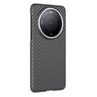 For Huawei Mate 60 Pro Nano Magsafe Carbon Fiber Kevlar TPU Phone Case(Black) - 1
