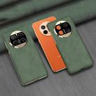 For Huawei Mate 50 Pro GKK Electroplating Leather Surface Phone Case(Green) - 1