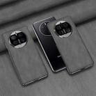 For Huawei Mate 50 Pro GKK Electroplating Leather Surface Phone Case(Grey) - 1