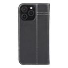 For iPhone 16 Pro Max GEBEI Top-grain Horizontal Flip Leather Phone Case(Black) - 3