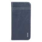 For iPhone 16 Pro Max GEBEI Top-grain Horizontal Flip Leather Phone Case(Blue) - 2