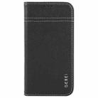 For iPhone 16e GEBEI Top-grain Horizontal Flip Leather Phone Case(Black) - 2