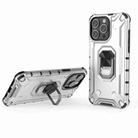 For iPhone 15 Pro Max Ice Armor Series Ring Holder Phone Case(Silver) - 1