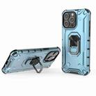 For iPhone 15 Pro Ice Armor Series Ring Holder Phone Case(Blue) - 1