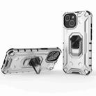 For iPhone 14 Ice Armor Series Ring Holder Phone Case(Silver) - 1