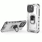 For iPhone 14 Pro Max Ice Armor Series Ring Holder Phone Case(Silver) - 1