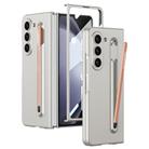 For Samsung Galaxy Z Fold5 5G GKK Integrated Ultra-thin PC Phone Case with Pen Slots, No Include Pen(Silver) - 1