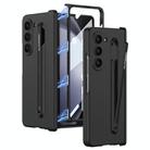 For Samsung Galaxy Z Fold5 5G GKK Integrated Fold Hinge Phone Case with Pen Slots, No Include Pen(Black) - 1