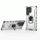 For Samsung Galaxy S23 Ultra 5G Ice Armor Series Ring Holder Phone Case(Silver) - 1