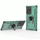 For Samsung Galaxy Note20 Ultra Ice Armor Series Ring Holder Phone Case(Green) - 1