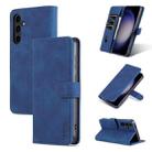 For Samsung Galaxy S24 5G AZNS Skin Feel Calf Texture Flip Leather Phone Case(Blue) - 1