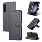 For Samsung Galaxy S24 5G AZNS Skin Feel Calf Texture Flip Leather Phone Case(Black) - 1