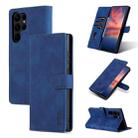 For Samsung Galaxy S24 Ultra 5G AZNS Skin Feel Calf Texture Flip Leather Phone Case(Blue) - 1