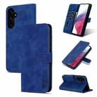 For Samsung Galaxy A35 5G AZNS Skin Feel Calf Texture Flip Leather Phone Case(Blue) - 1