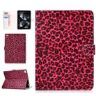 For iPad mini1 / 2 / 3 / 4 Colored Drawing Pattern Horizontal Flip PU Leather Case with Holder & Card Slot & Sleep / Wake-up Function(Red Pink Leopard) - 1