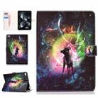 For iPad mini1 / 2 / 3 / 4 Colored Drawing Pattern Horizontal Flip PU Leather Case with Holder & Card Slot & Sleep / Wake-up Function(Starry Deer) - 1