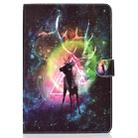 For iPad mini1 / 2 / 3 / 4 Colored Drawing Pattern Horizontal Flip PU Leather Case with Holder & Card Slot & Sleep / Wake-up Function(Starry Deer) - 2