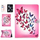 For iPad mini1 / 2 / 3 / 4 Colored Drawing Pattern Horizontal Flip PU Leather Case with Holder & Card Slot & Sleep / Wake-up Function(Butterfly) - 1