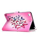 For iPad mini1 / 2 / 3 / 4 Colored Drawing Pattern Horizontal Flip PU Leather Case with Holder & Card Slot & Sleep / Wake-up Function(Butterfly) - 5