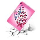 For iPad mini1 / 2 / 3 / 4 Colored Drawing Pattern Horizontal Flip PU Leather Case with Holder & Card Slot & Sleep / Wake-up Function(Butterfly) - 7