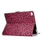 For iPad Air / iPad Air 2  2016 / iPad Pro9.7 / iPad9.7 / 2017 / 2018 Colored Drawing Pattern Horizontal Flip PU Leather Case with Holder & Card Slot & Sleep / Wake-up Function(Red Pink Leopard) - 5