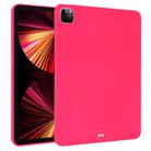 For iPad Pro 11 2022 / 2021 / 2020 Oil Spray Skin-friendly TPU Tablet Case(Rose Red) - 1