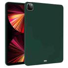 For iPad Pro 11 2022 / 2021 / 2020 Oil Spray Skin-friendly TPU Tablet Case(Deep Green) - 1