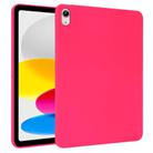 For iPad 10th Gen 10.9 2022 Oil Spray Skin-friendly TPU Tablet Case(Rose Red) - 1